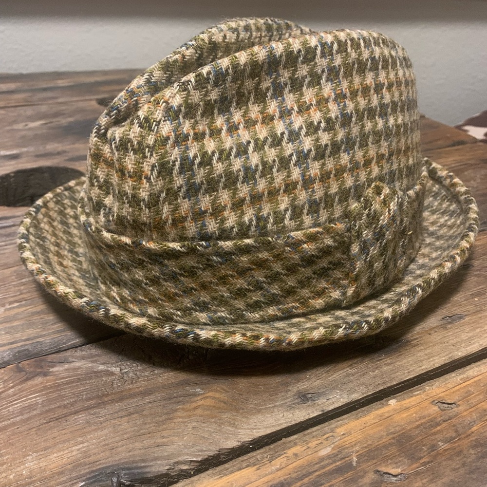 Vintage Wool Felt Homburg Hat